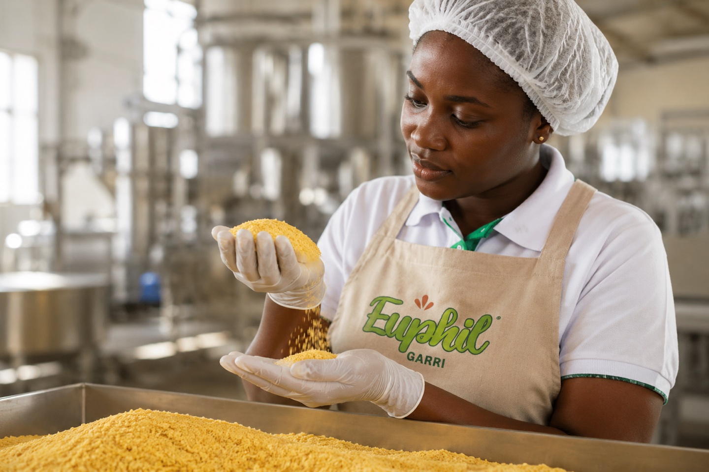 Euphil Garri quality control
